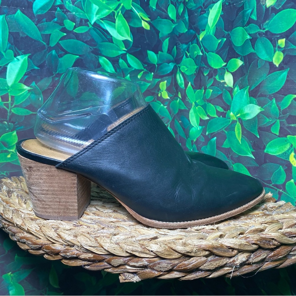 Madewell Harper mule black leather